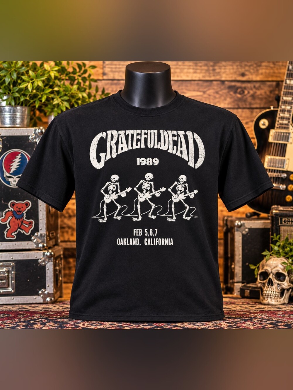 Grateful Dead Black Graphic Tee LARGE BNWT